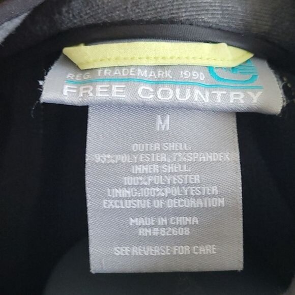Free Country M Black & Lime Green Full-Zip Jacket - Picture 5 of 7